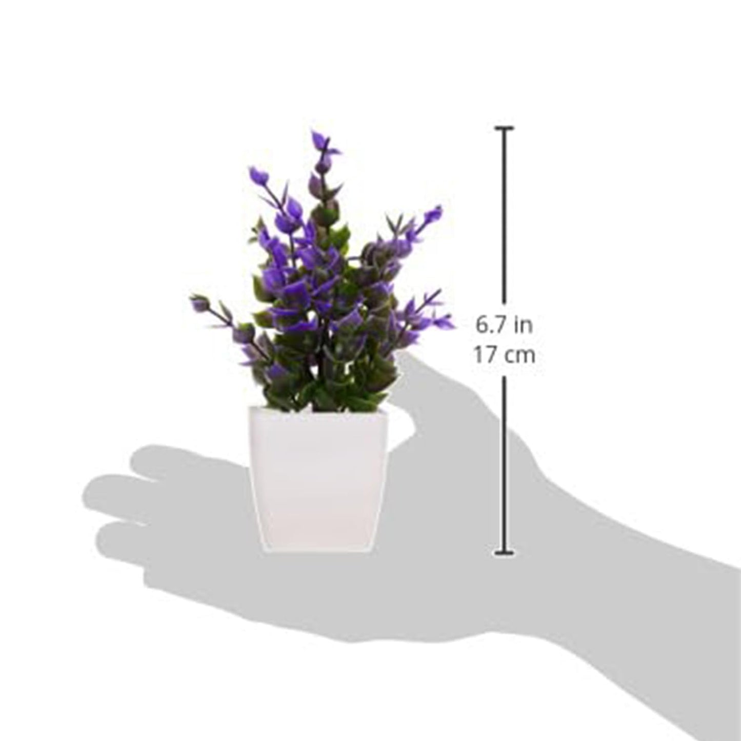 Averra Basics Artificial Plants Set with Pots – Realistic Look, Durable Plastic, No Maintenance Home Decor