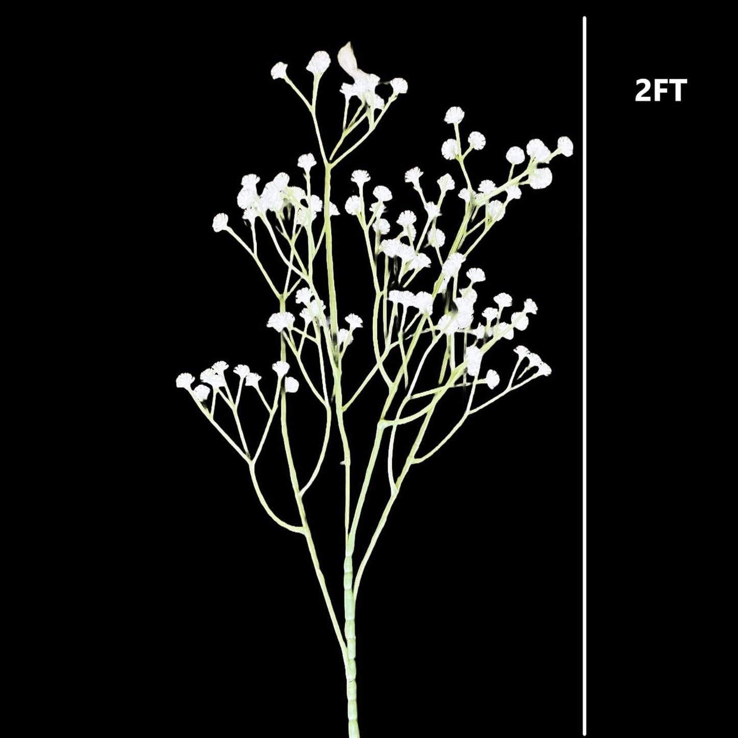 Auralyn Decor Faux Baby’s Breath Gypso Stick for Room, Diwali, Home Décor & Crafts – 2FT Artificial Flower